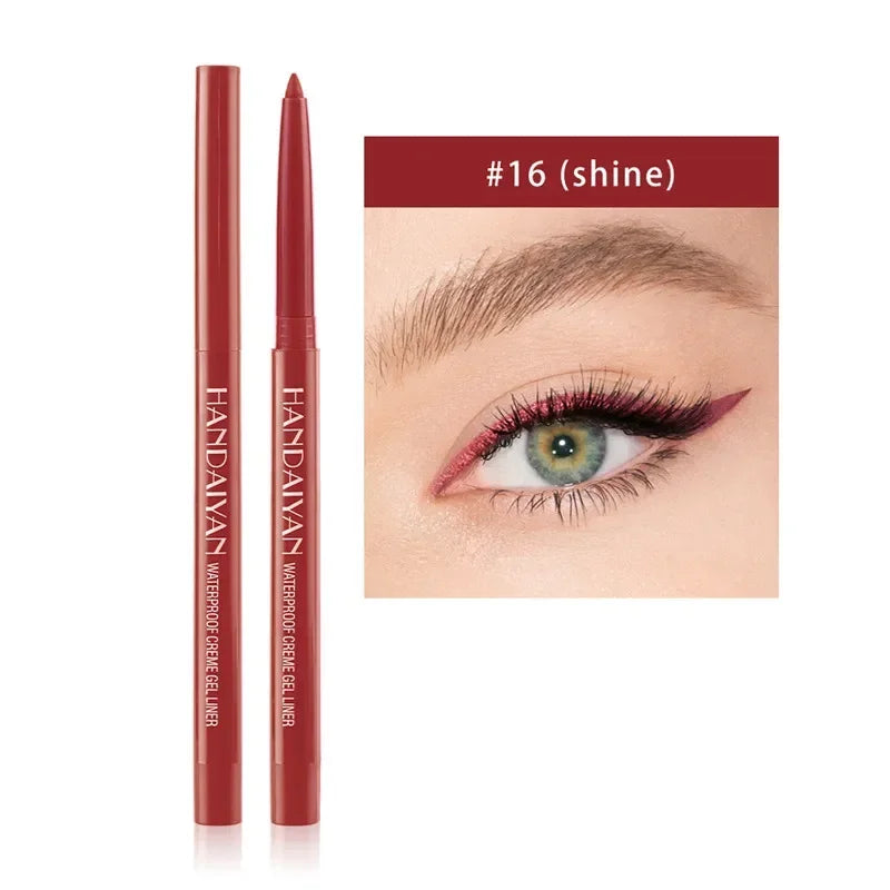 Matte Colorful Eye Liner Pen 20 Colors Eyeliner Gel Pencils Long Zpaxo 16