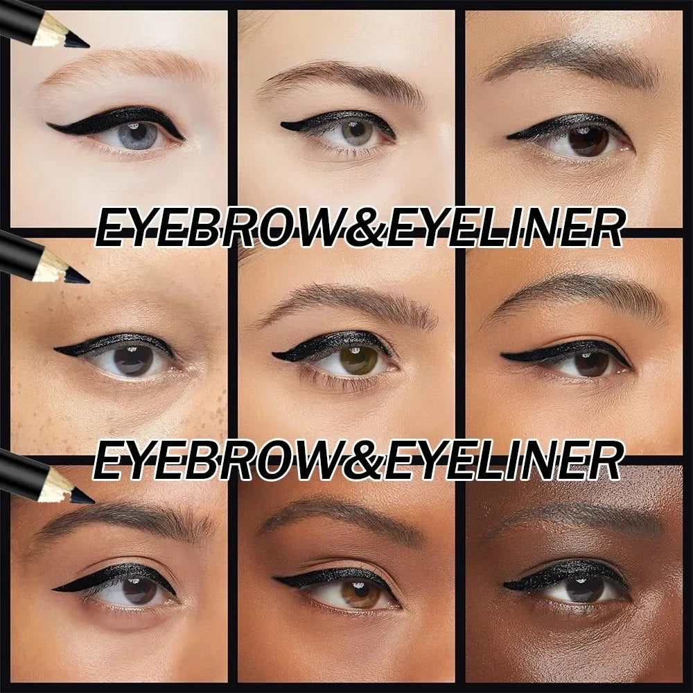 Pigmented Eyeliner Pencil Hard Refill Smooth Black Wooden&liquid Zpaxo