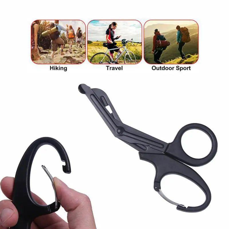 Emergency Medical Bandage Scissors Trauma Shears With Carabiner Bandage Shears Outdoor Trauma Gauze Tactical Shear Trauma Shears Zpaxo