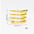 Napkin Ring Gold Silver Metal Round Napkin Buckle Napkin Holder for Wedding Dinner Party Table Decoration Zpaxo Gold