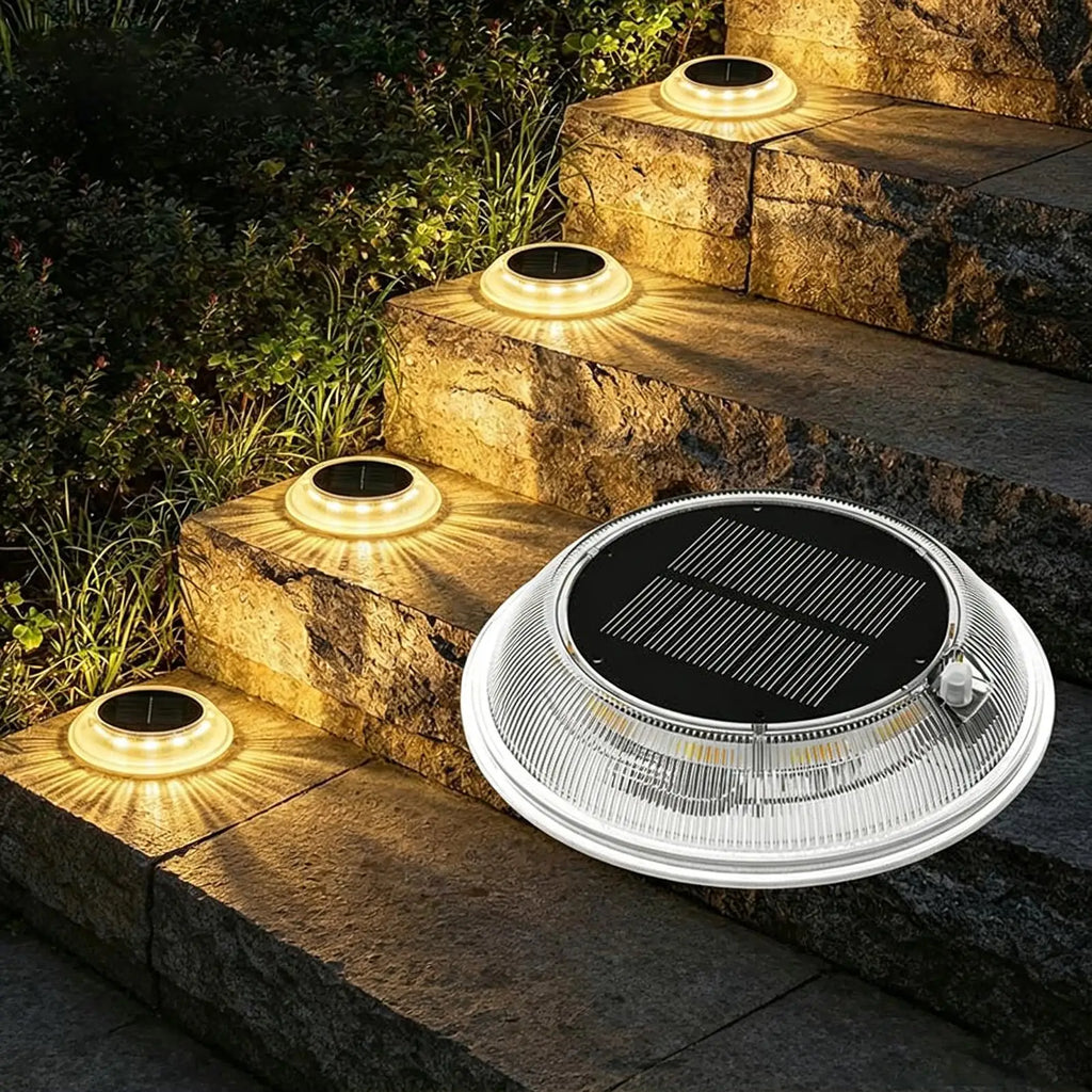 Solar Ground Lights Outdoor Waterproof Fully Transparent Lamp Pathway