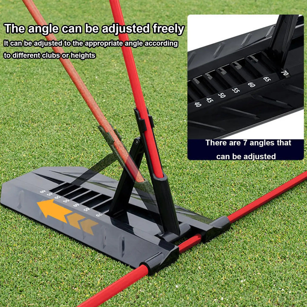 Golf Swing Alignment Rod Sticks Holder Angle Adjustment Postures