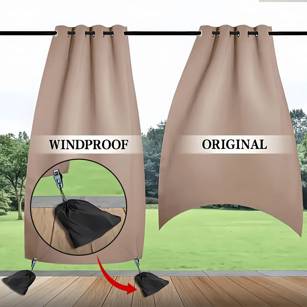 Windproof Curtain Weighted Bag Clips for Patio, Gazebo & Porch