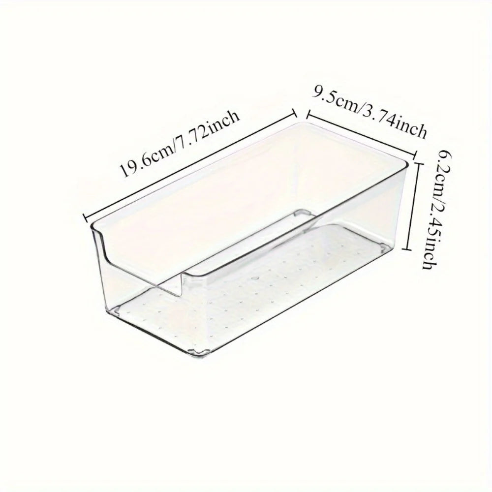 Transparent Multifunctional Storage Box Durable Clear Organizer Desk