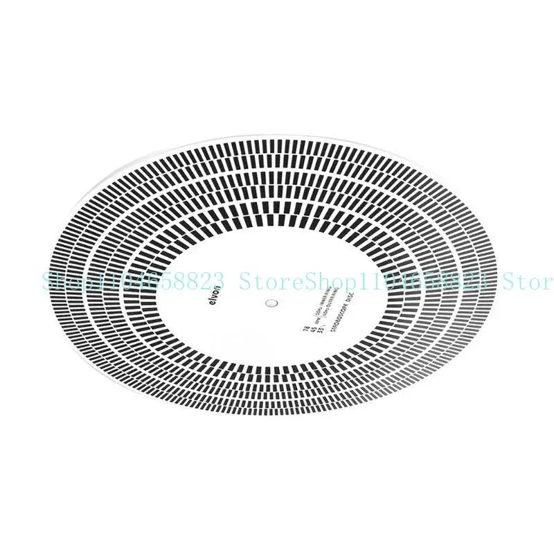 Double-sided Tachometer Turntable Calibration Disc Plastic Material Zpaxo