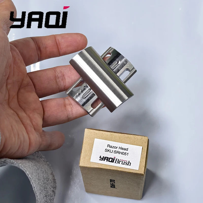 2026 Yaqi Flash Sale Razor Head YAQI SLOPE 316 Stainless Steel Slant Safety Razor Head Zpaxo