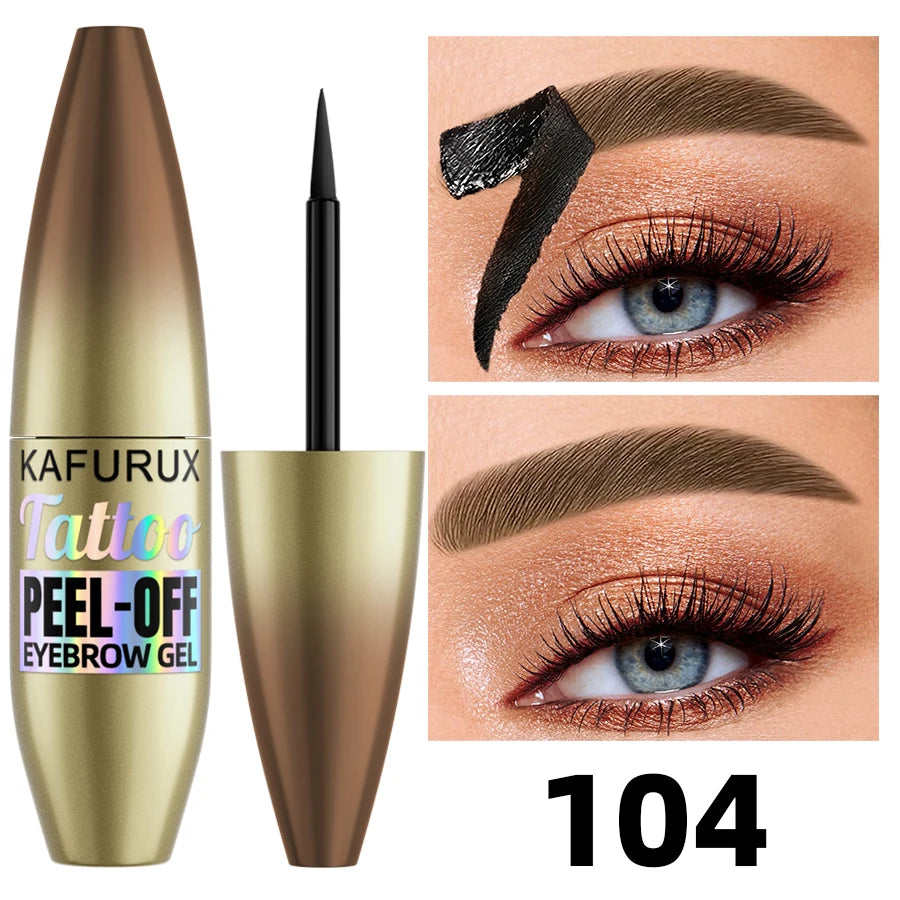 5 Easy Peel Off Eyebrow Gel Cream Types Waterproof Smudge-proof Sweat Zpaxo 104