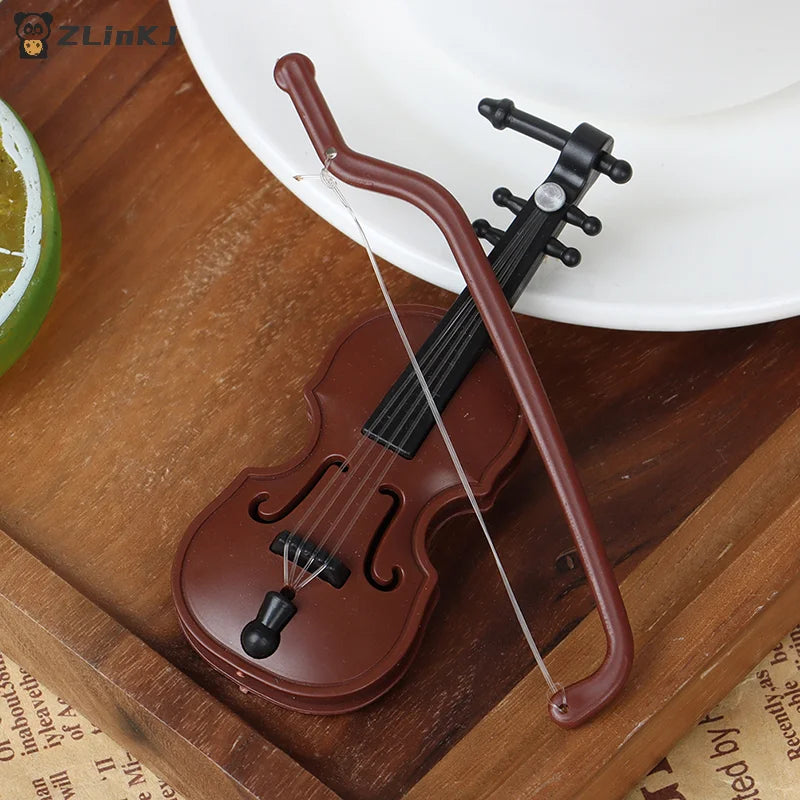 ▶Dollhouses Mini Violin Model Miniature Musical Instrument Decoration Accessories Zpaxo