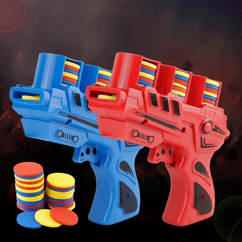 Youngsters' UFO Launcher Toy Soft EVA Bullets Interactive Outdoor