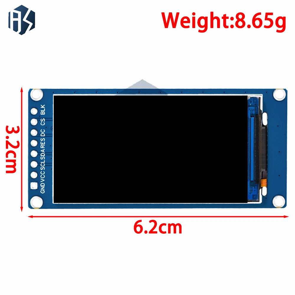 IPS Full Angle TFT Display Screen LCD Module SPI Serial Port Zpaxo