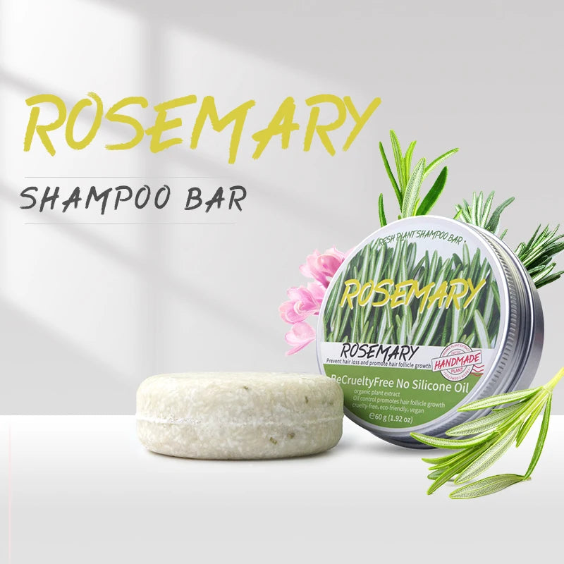 Rosemary Shampoo Bar – Silicone-Free Scalp Cleanse & Oil Control Shampoo Soap Bar Zpaxo