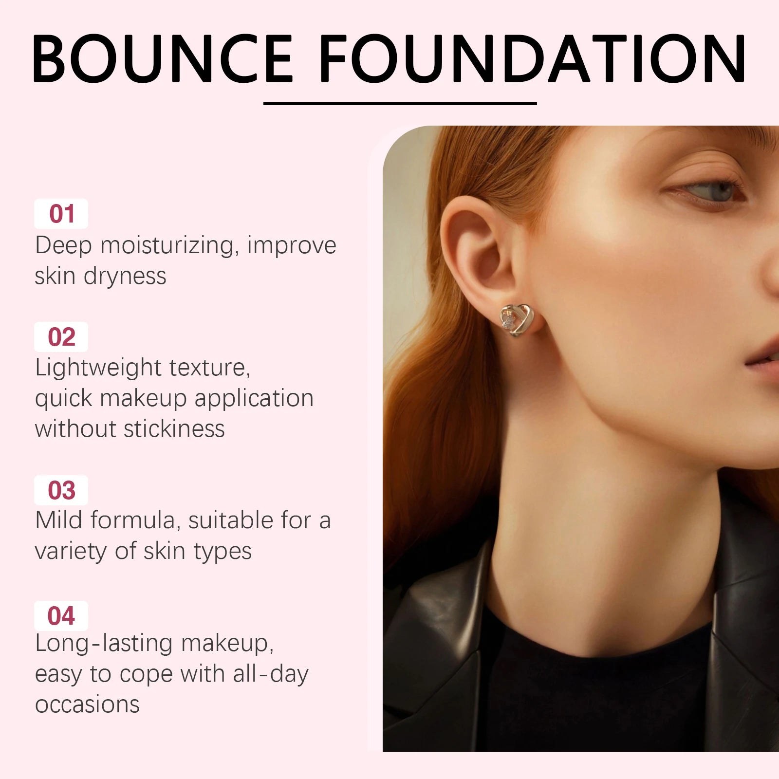 EELHOE Peptide Bounce Balm Foundation Full Coverage Concealer Balm Foundation Zpaxo