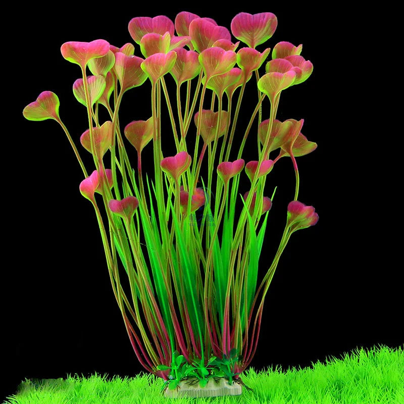 Artificial Plastic Aquarium Plants Fish Tank Landscaping Simulation