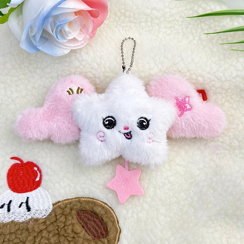 Star Wings Pendant Keychain Cartoon Fashion Cute Doll Plush Accessory Zpaxo A6