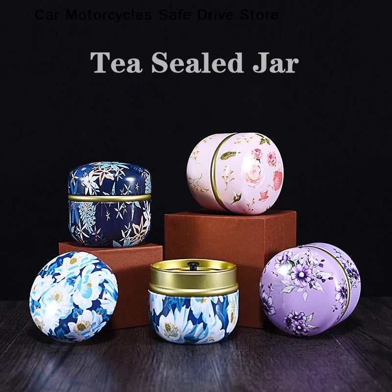 CMSmall Portable Storage Boxes Tea Caddy Box Containers Candle Cans