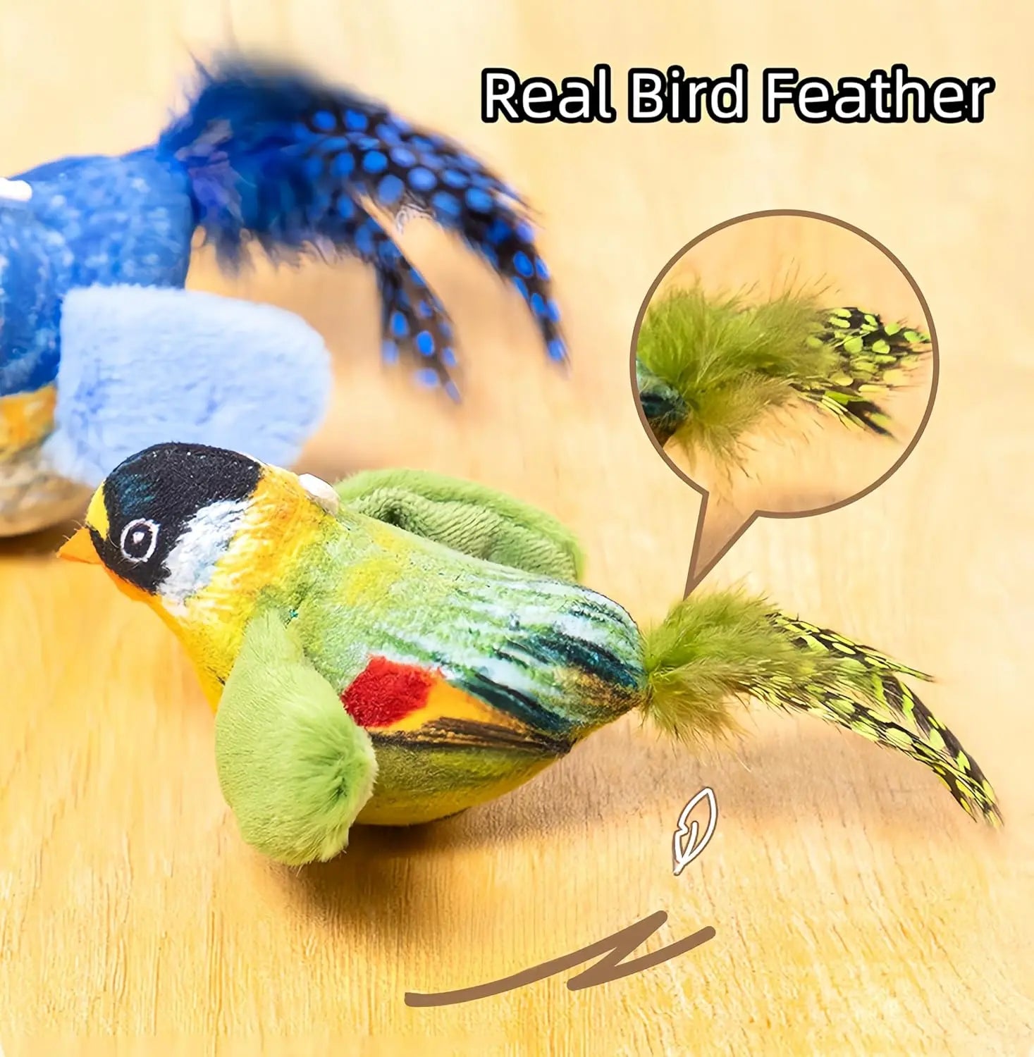 Hanging Cat Toy – Real Feathers & Catnip Interactive Teaser