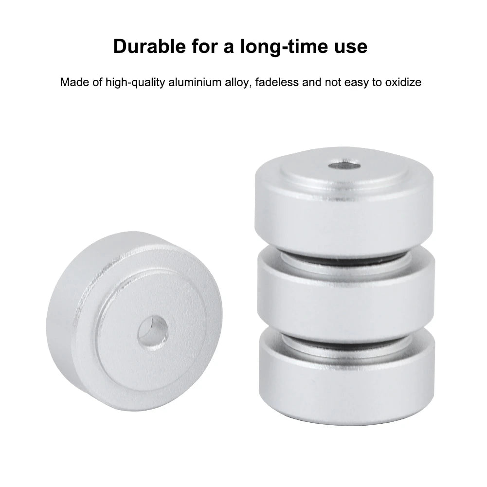 4PCS Speakers Amp Feet Pad Aluminum Alloy Amplifier Feet Shock Absorber Amplifier Pads Feet 20*8mm Zpaxo