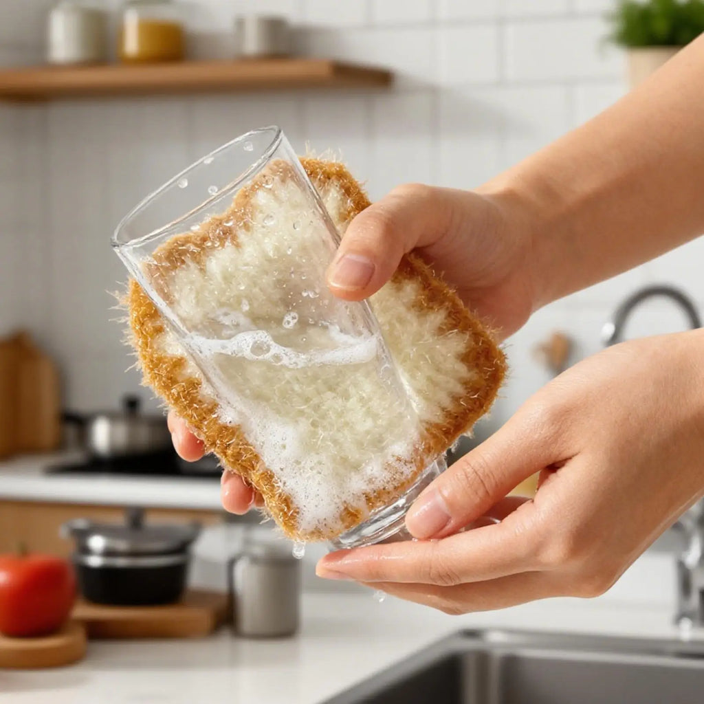 Kitchen Scrub Sponge 10 Pieces Bread Shaped Reusable Dishwashing Cloth Kitchen Scrub Dish Sponge for Pan Pot Plate Countertop Zpaxo
