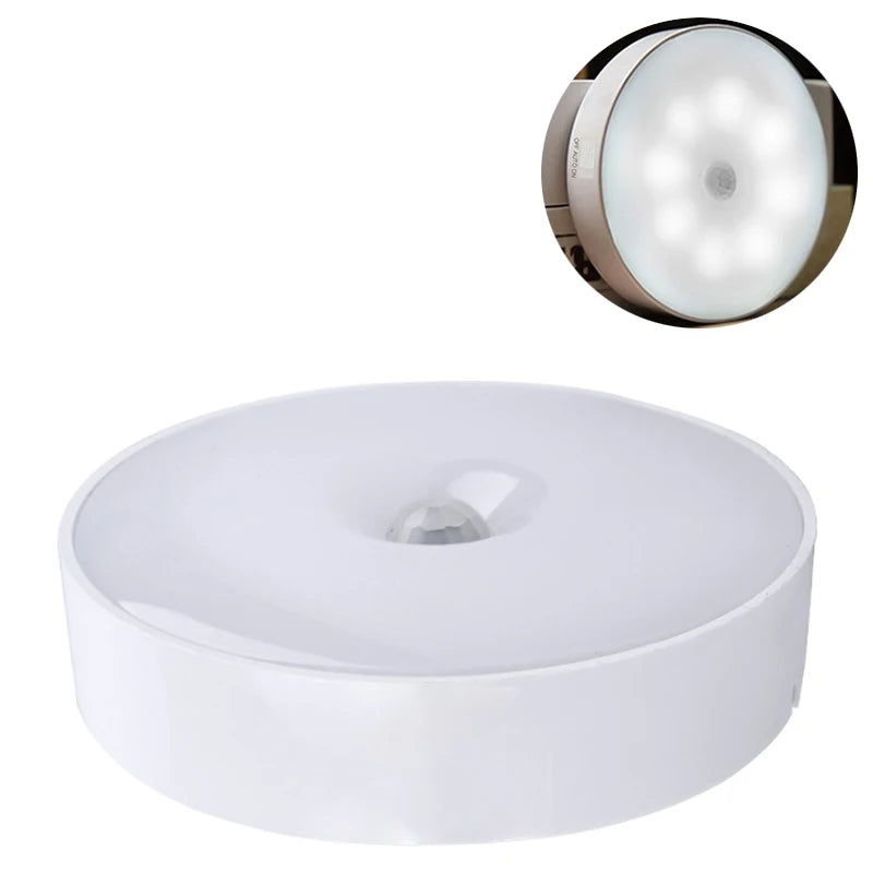 LED Night Light Motion Sensor USB Rechargeable Kitchen Bedroom