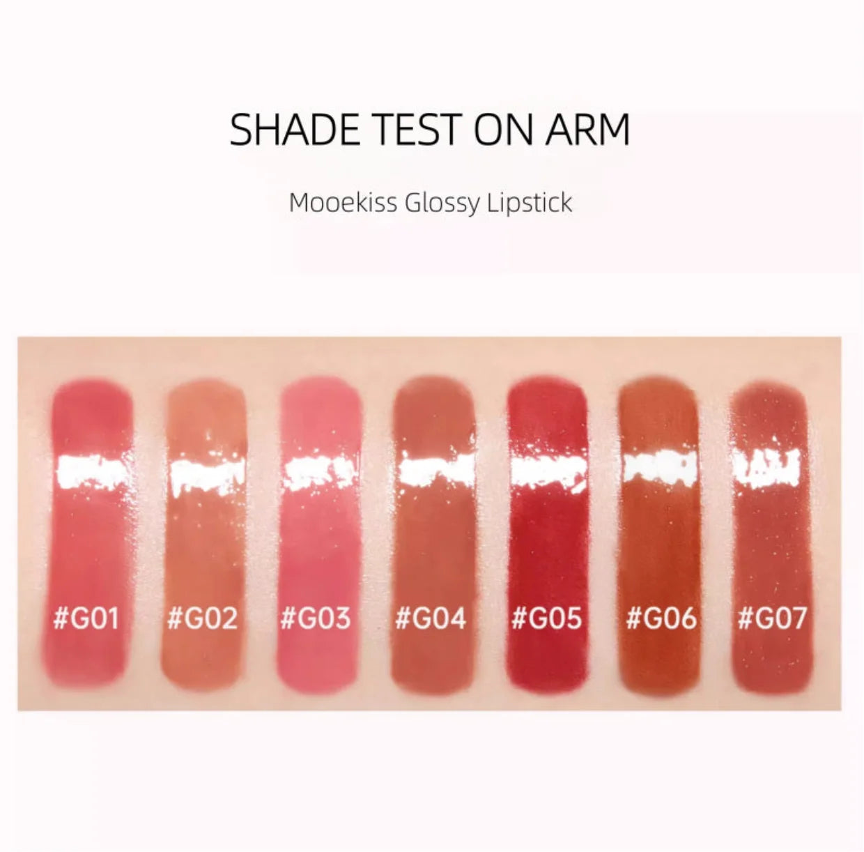 Mooekiss Glossy Lipstick 2.2g Lip Glaze Nurturing Hydrating Makeup Cosmetics Zpaxo