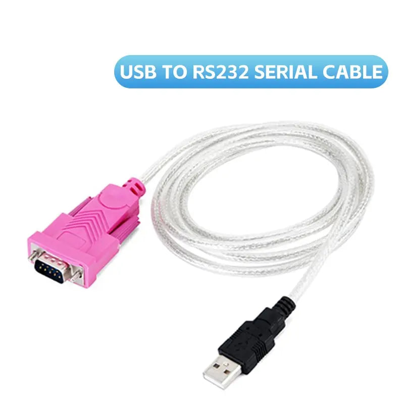 USB RS232 DB9 Serial Cable 9-pin Shielding Speed Data Transmission Zpaxo