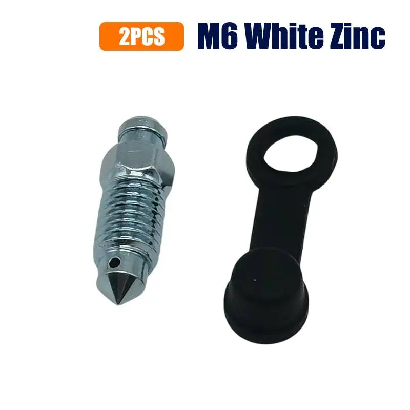 CM2 Motorcycle Brake Caliper Oil Drain Deflation Screws M8 M10 Rubber Zpaxo A1