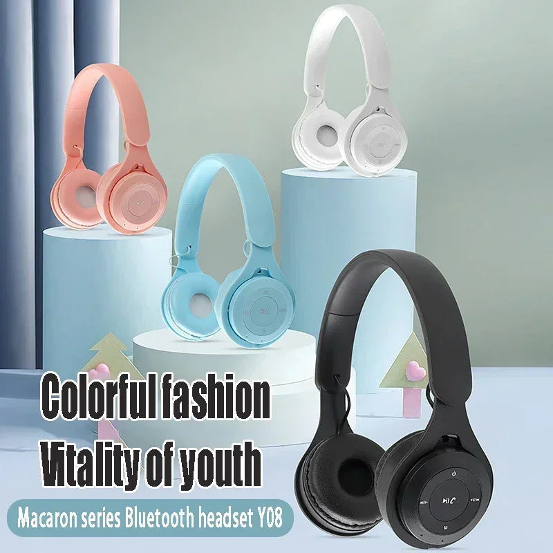 Stereo Y08 Headset 5 3 Bluetooth Folding Wireless Sports Earphone