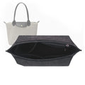 Felt Insert Bag Fits For Handbag Liner Bag Felt Cloth Makeup Bag Support Travel Portable Insert Purse Organizer Zpaxo Grey Black L