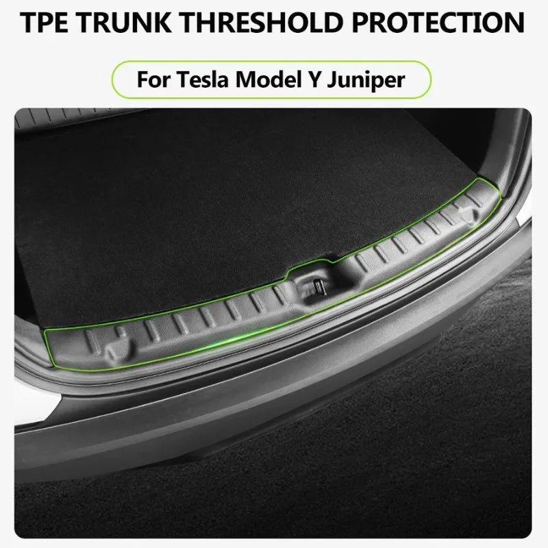 Tesla Model Y 2025–2026 TPE Trunk Sill & Bumper Protector