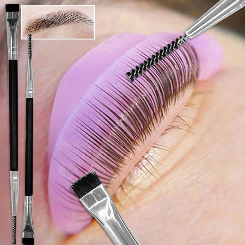 Double Headed Eyelash Perm Lifting Brush Professional Portable