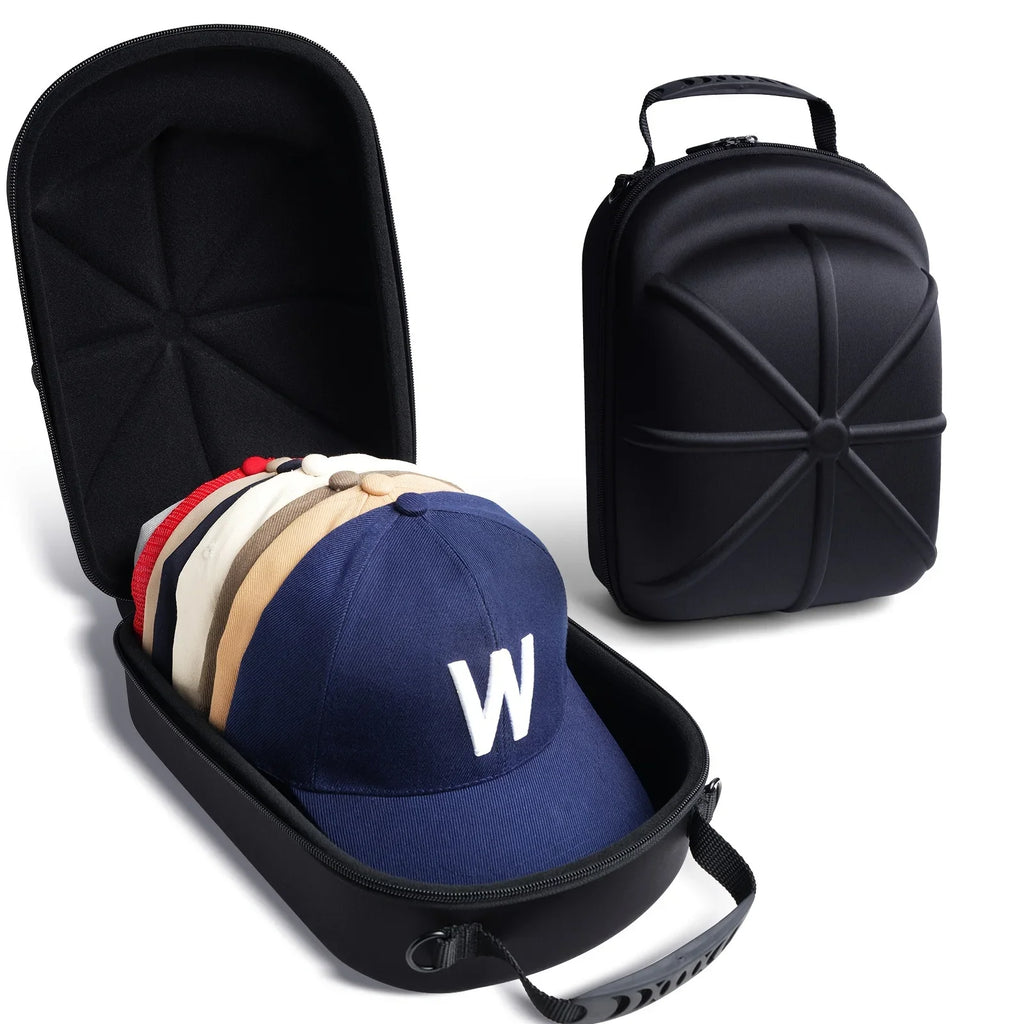 Portable Outdoor Travel Hat Carrier Case Caps Storage Hard Shell Hat Protective Box Hat Travel Case Baseball Cap Carrying Bag Zpaxo