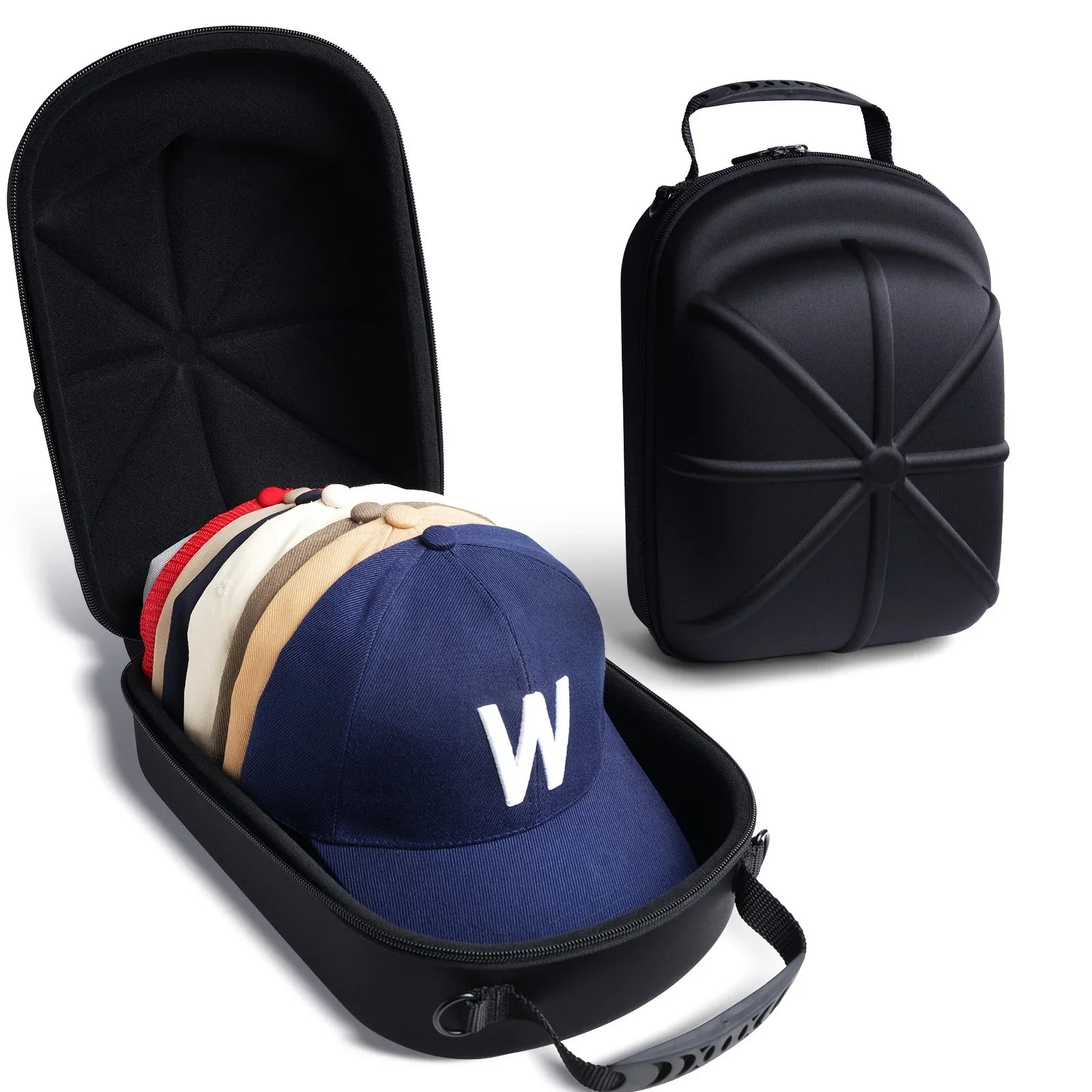 Portable Outdoor Travel Hat Carrier Case Caps Storage Hard Shell Hat Protective Box Hat Travel Case Baseball Cap Carrying Bag Zpaxo