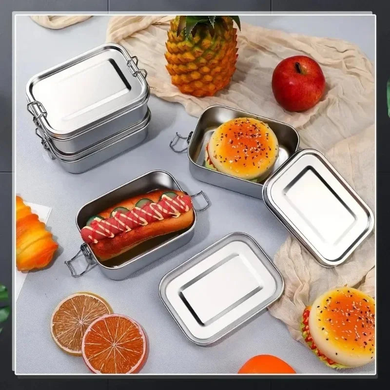 Stainless Steel Leak-Proof Bento Lunch Box – Kids & Adults Bento Lunch Box Zpaxo