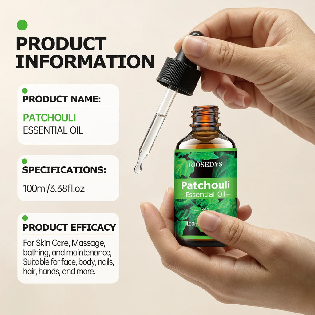 PATCHOULI ESSENTIAL OIL Moisturizing Nourishing Massage Suitable Zpaxo