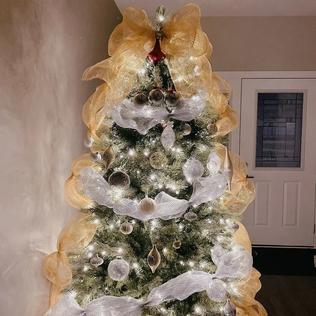 Christmas Deco Mesh Tulle Roll – DIY Wreath & Holiday Ribbon
