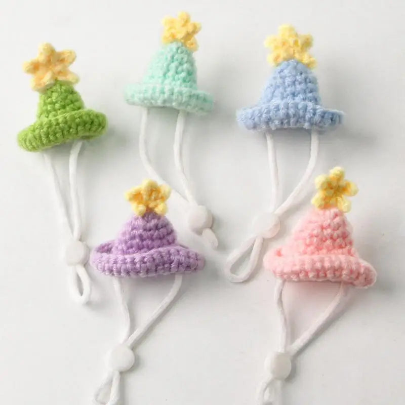 Handmade Knitted Pet Hat for Hamster, Parrot & Small Animals Pet Costume Hat Zpaxo