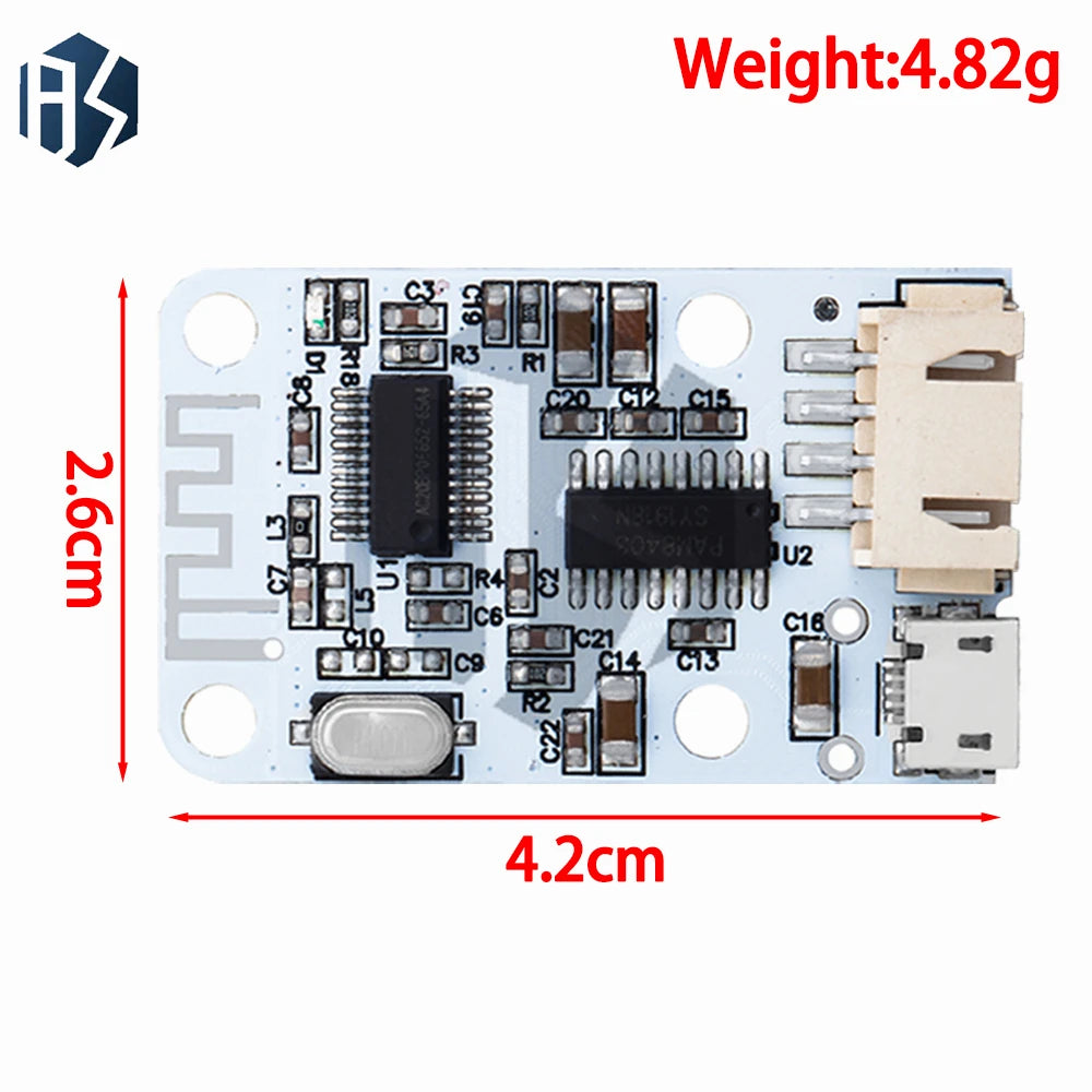 3W Dual Channel Bluetooth 4 0 BLE Receiver Module 5V Micro USB Power Zpaxo
