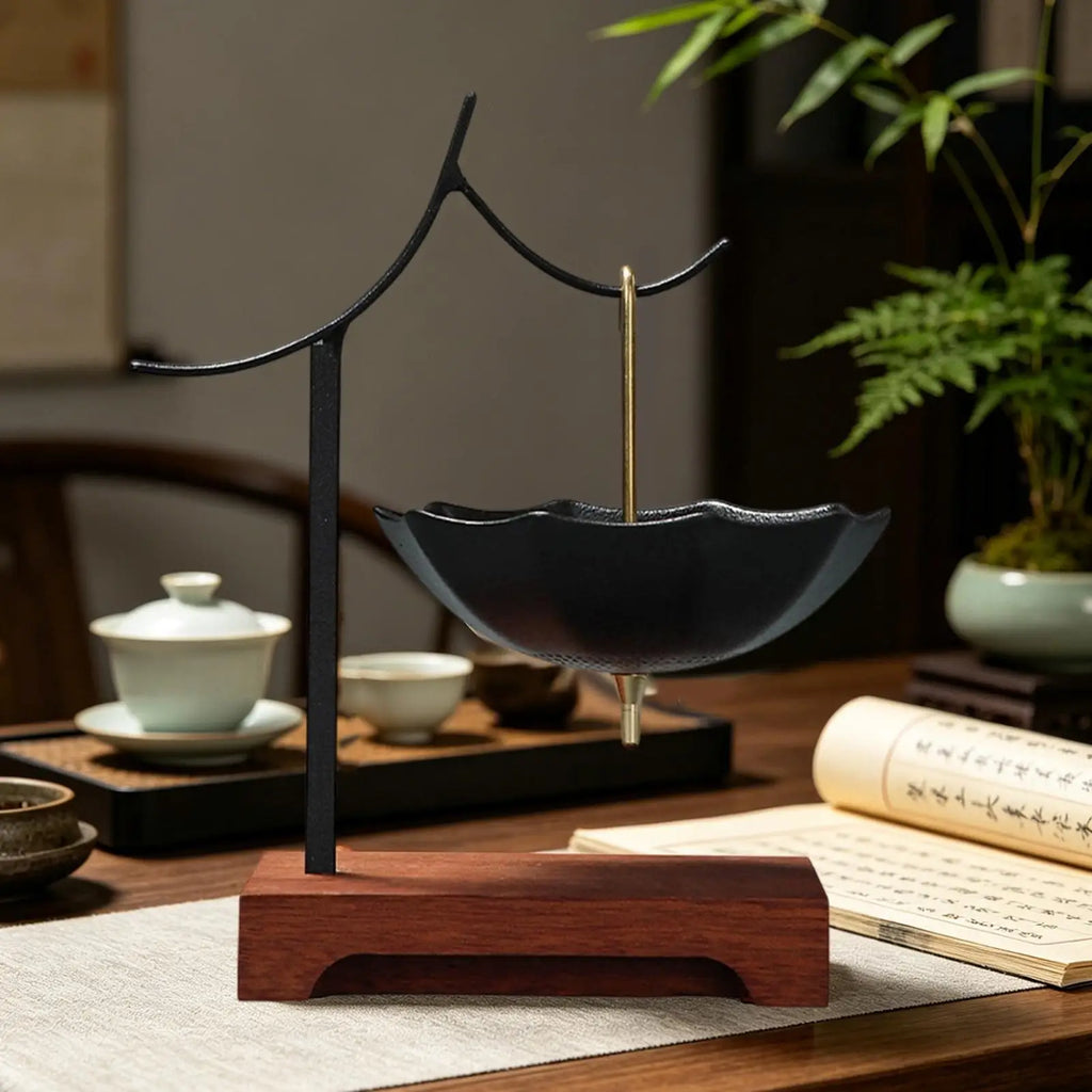 Tea Strainer Umbrella Design Ceramic Leaf Colander with Stand Strainers for Loose Tea for Enhances Flavor Softens Water Cooking Zpaxo