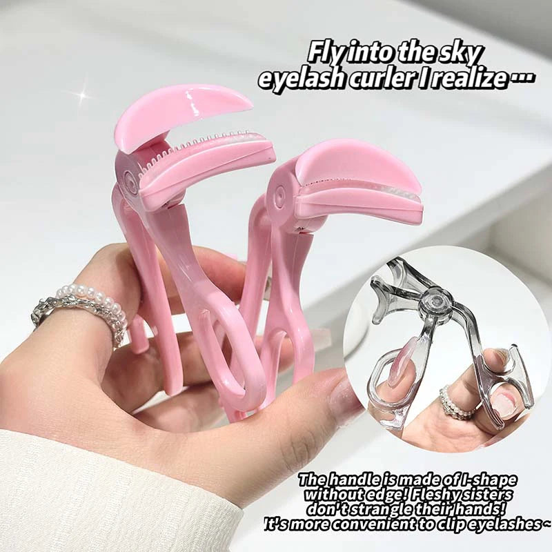 Portable Wide-angle Eyelash Clip Lasting Curler Frameless Toothed Zpaxo