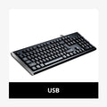Q9 Single Keyboard USB Square Mouth Business Office Home PS2 Round Zpaxo USB