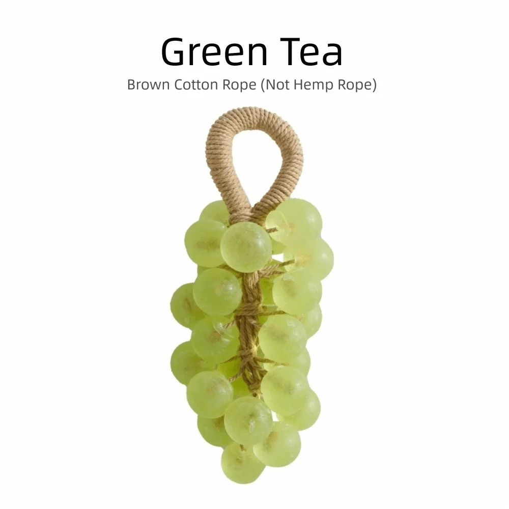 Handmade Grape Soap Rope Clear Whole Bunch Cluster Bar Crystal DIY Zpaxo green round