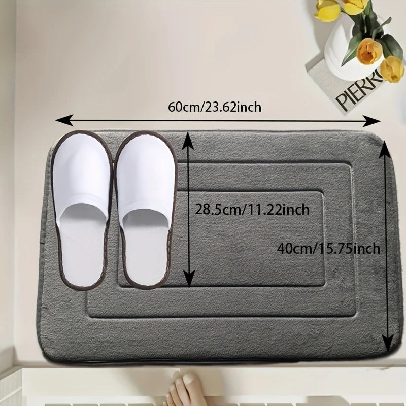 Plush Water-absorbent Soft Floor Mat/Suitable for Multiple Scenarios/Including Bathrooms, Bedrooms, and Living Rooms Zpaxo