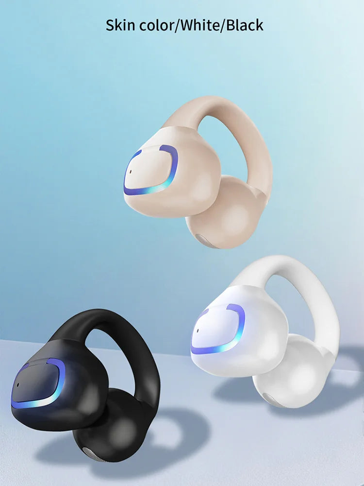 OWS Ear Clip Earphones Bone Conduction Bluetooth Sports Gaming