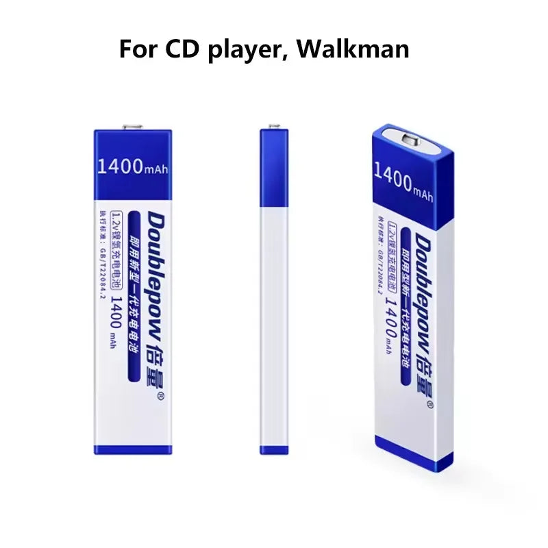 Gumball Gum Stick Battery 1.2V Ni-MH Rechargeable Batteries 1400mAh Ni Mh 7/5 F6 for Walkman Portable CD MD Player UK201 Charger Zpaxo