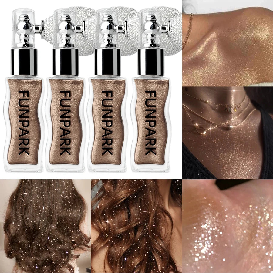 4 Colors Gloss Powder Glitter Highlight Contour Face&body Diamond