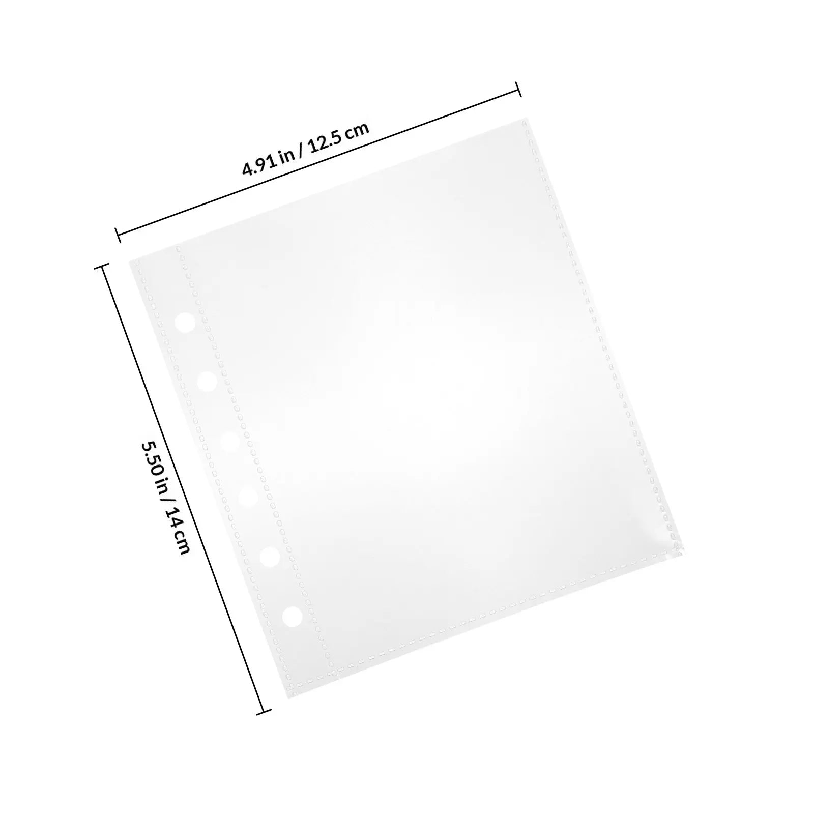 Scrapbook Sheets Pre-punched Holes Binder Albums Photo Album Refill