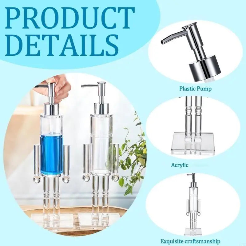 Festival Nutcrackers Liquid Soap Dispenser with Pump Design Visible Soap Bottle Zpaxo