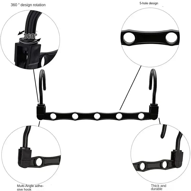 Sturdy Hanger Organizer Plastic Space Saving Smart Magic Clothes Dorm