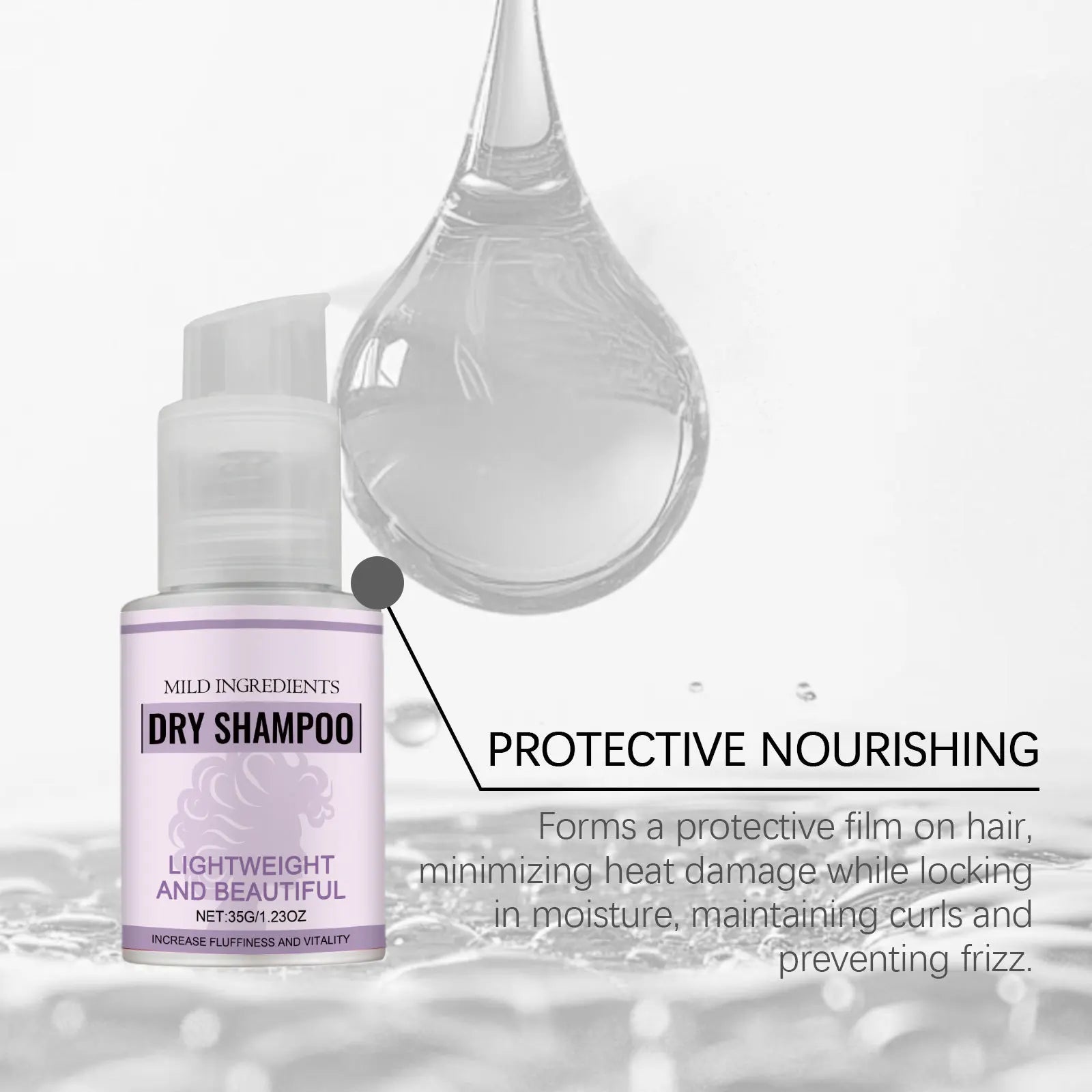 Portable Dry Shampoo Spray – Oil Control & Hair Volume 35g Dry Shampoo Spray Zpaxo