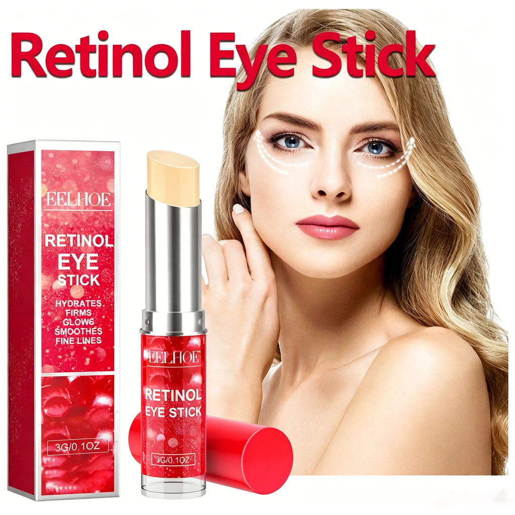 Retinol Eye Stick Anti-Wrinkle Lifting Firming Eye Cream Stick for Dark Circles & Fine Lines Moisturizing Brightening Skin Care Zpaxo